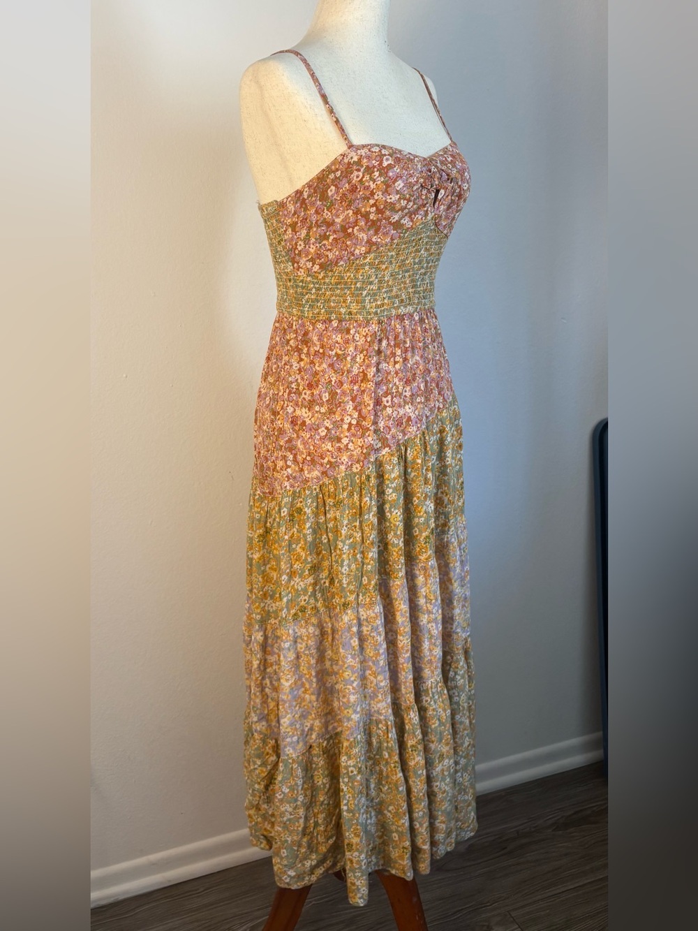 Midi floral summer dress